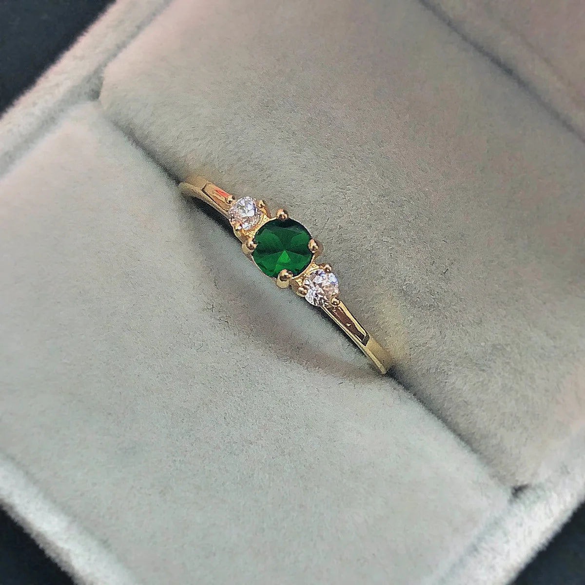 luckacco zhouyang slim wedding dainty rings for women delicate cubic zirconia light gold color proposal finger gift fashion jewelry r872