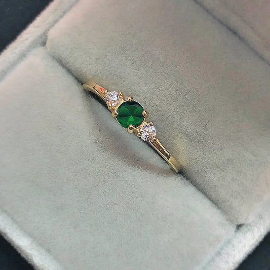 Luckacco ZHOUYANG Slim Wedding Dainty Rings For Women Delicate Cubic Zirconia Light Gold Color Proposal Finger Gift Fashion Jewelry R872