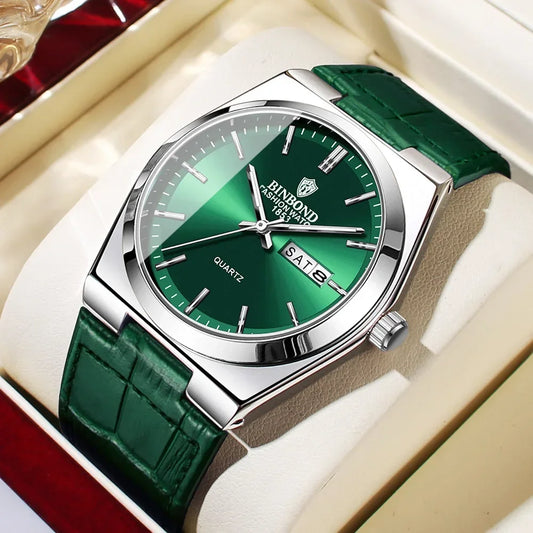Luckacco New Casual Business Fashion Quartz Wristwatches Movement Silver Clock Men Luxury Watch Automatic Watches Mens Gifts Reloj Hombre