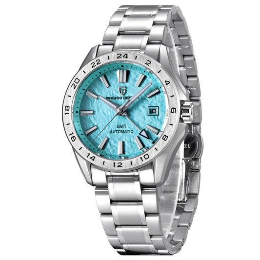 Luckacco 2024 New PAGANI DESIGN 40MM Men Mechanical Watches Top Brand Sapphire Glass GMT Watch 100M Waterproof Automatic Watch for Men