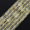 Luckacco 9x6MM Cylinder Lemon Quartz Natural Stone Loose Spacer Beads for Jewelry Making DIY Earrings Bracelet Charms Accessories