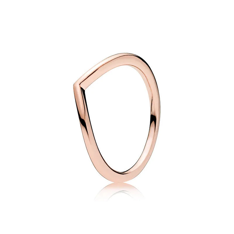luckacco 100% fashionable 925 sterling silver original heart-shaped water drop butterfly zircon charming ring for women's wedding jewelry