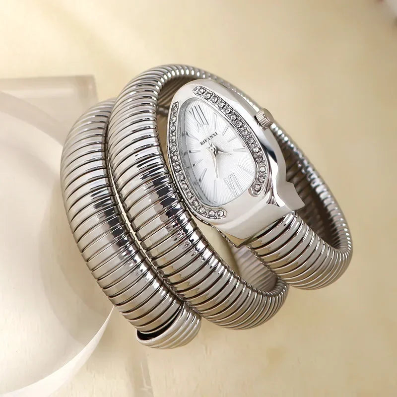 luckacco high-quality luxury women quartz watch bracelet stainless steel wristwatch fashion gold ladies watches clock relógio feminino