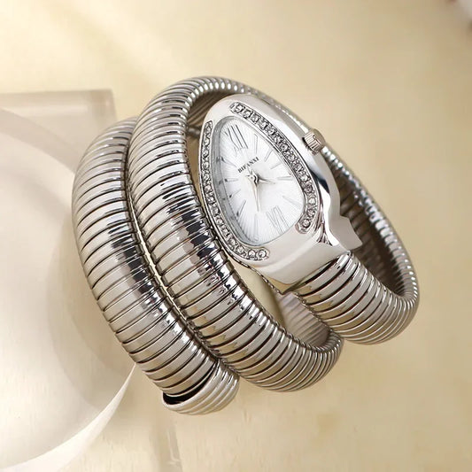 Luckacco High-quality Luxury Women Quartz Watch Bracelet Stainless Steel Wristwatch Fashion Gold Ladies Watches Clock Relógio Feminino