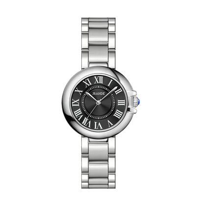 Luckacco Vintage Classic Blue Balloon Ladies Watch Roman Scale Dial Automatic Waterproof Luxury Student Quartz Watch Fashion Trend