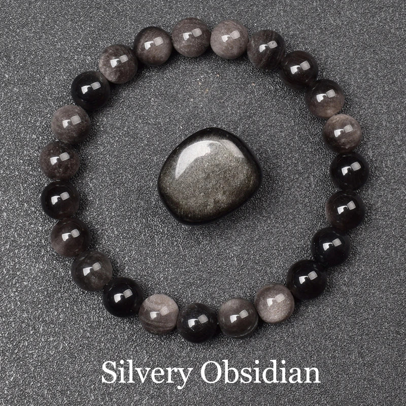 luckacco natural aquamarins quartzs beads bracelet women men 6mm 8mm sky blue stone round bead bracelet elastic rope energy jewelry gift