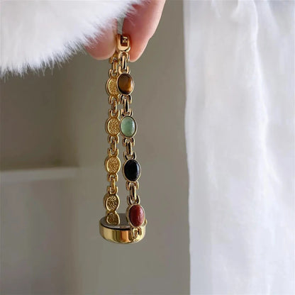 Luckacco BS Bee Sister Gold Oval Dial Watches For Women Vintage Alloy Quartz Woman Watch Fashion Casual Dress Women's Wristwatches