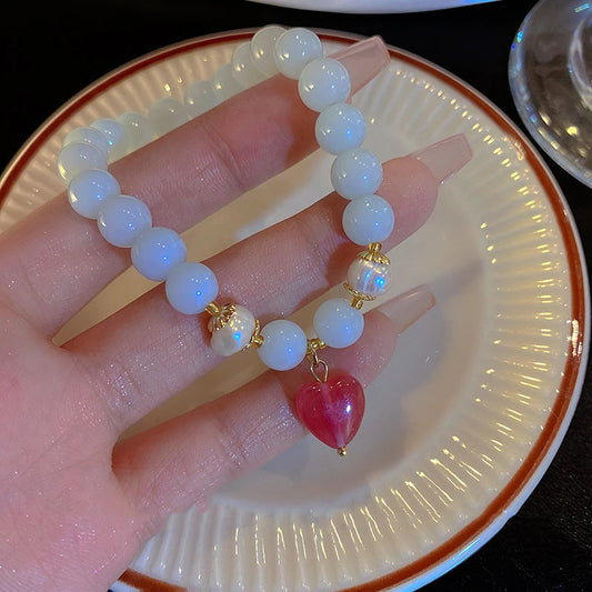 Luckacco LATS New Fashion Unique Design Elegant Delicate Baroque Pearl Bracelet Ladies Premium Jewelry Birthday Party Gift Accessories