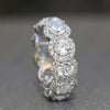 Luckacco daily picks Sparkling Cubic Zirconia Promise Rings for Women Wedding Engagement Bands Silver Color New Modern Fashion Female Jewelry