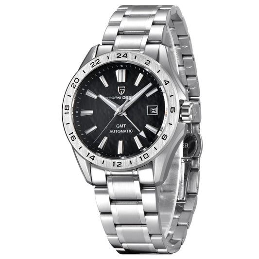 Luckacco 2024 New PAGANI DESIGN 40MM Men Mechanical Watches Top Brand Sapphire Glass GMT Watch 100M Waterproof Automatic Watch for Men