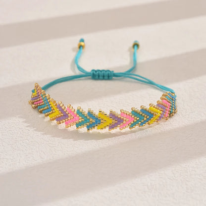 Luckacco ZHONGVI Miyuki Bead Bracelets Multi Layer Bohemian Glass Seeds Handmade Adjustable Jewelry Fashion For Women Men
