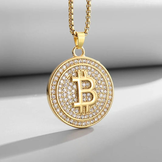 Luckacco Hip Hop Ice Out Zircon Letter Otf Letter Pendant Necklace for Men and Women Fashion Rock Party Jewelry Gift