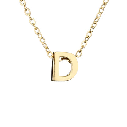 Luckacco Initial necklace letter pendant chamrs stainless steel Necklace jewelry Women's Necklace Box Chain Choker woman trend 2025 gift