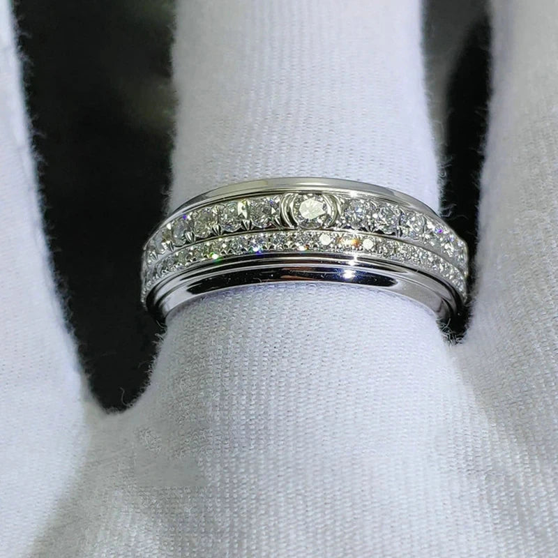 luckacco daily picks creative promise rings aa cubic zircon sparkling wedding rings for women silver color engagement trendy jewelry drop ship