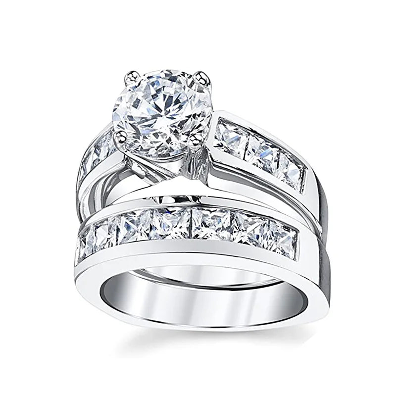 luckacco luxury marquis cut droplet ring women's gorgeous anniversary party jewelry noble  fashion engagement ceremony accessories