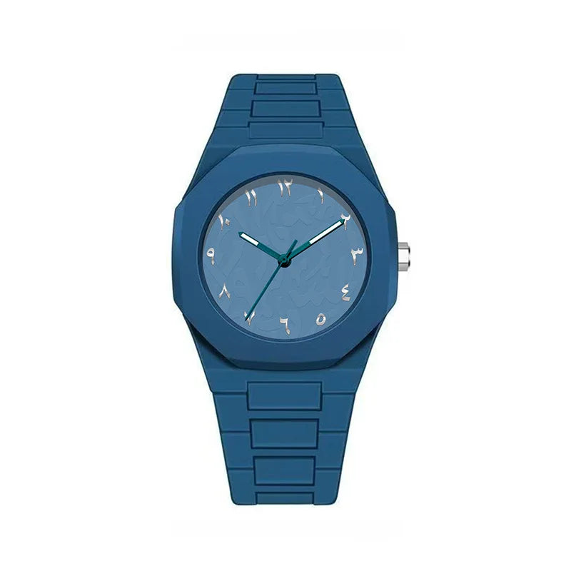 luckacco classic men women watch simple plastic strap color quartz watches exquisite business round dial wristwatch men clock gifts