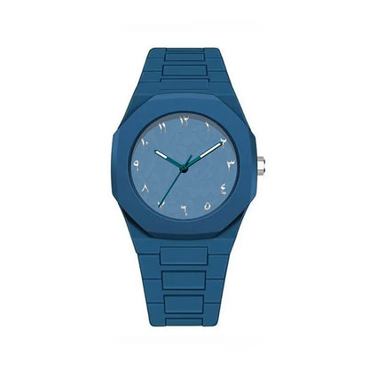 Luckacco Classic Men Women Watch Simple Plastic Strap Color Quartz Watches Exquisite Business Round Dial Wristwatch Men Clock Gifts