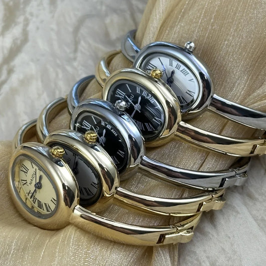 Luckacco Famous Brand Bracelet Watch Stainless Steel Strap Gold Watch Fashion Small Dial Ladies Girl Gift Wristwatches Relojes Para Mujer