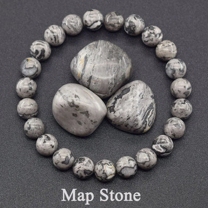 Luckacco Natural Amethyst Quartz Crystal Bead Bracelet Health Bracelet for Women Weight Loss Fatigue Pressure Fatigue Relief Yoga Jewelry