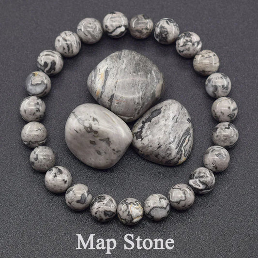 Luckacco Natural Amethyst Quartz Crystal Bead Bracelet Health Bracelet for Women Weight Loss Fatigue Pressure Fatigue Relief Yoga Jewelry
