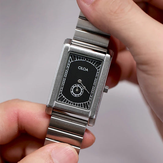 Luckacco Tank square luxury brands watches for man quartz vintage watch men's automatic movement  mechanical male gifts men wristwatches