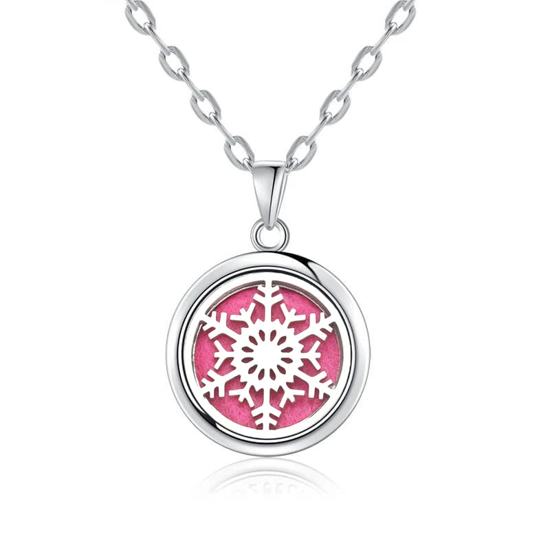 luckacco new tree of life aromatherapy necklace stainless steel essential oil diffuser amulet perfume locket pendant women jewelry gift