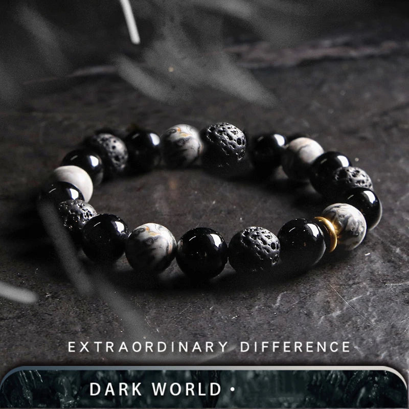 luckacco 5a real natural red tiger eye beads stone bracelet men women zircon accessories handmade jewelry gift for girlfriend