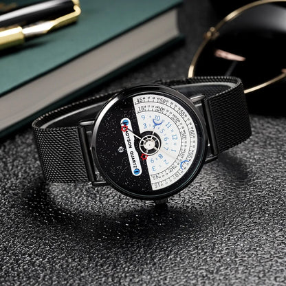 Luckacco Men's Starry sky Creativity Calendar Watches Casual Sport Watch For Men Quartz WristWatch Relogio Masculino