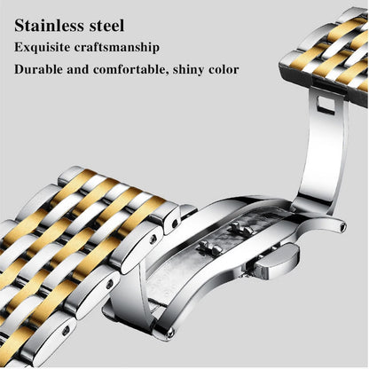 Luckacco POEDAGAR Luxury Brand Man Watch Waterproof Luminous Date Week Men's Quartz Wristwatch Stainless Steel Fashion Sports Men Watches