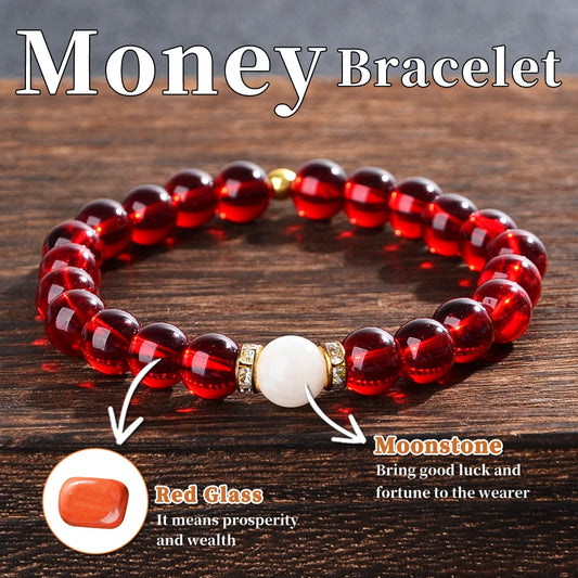 Luckacco 1PC Prosperity and Abundance Healing Money Wealth Bracelet - Relaxation, Success Enhancement Bracelet, Suitable for Daily Wear