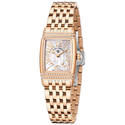Luckacco PAGANI DESIGN Top Brand Luxury Fashion Womens Watch Sapphire Glass Stainless Steel Quartz Watches 22mm Waterproof Clock 2025 New