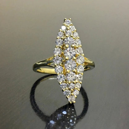 Luckacco daily picks Geometric Shaped Women Rings with Marquise Cubic Zirconia Exquisite Female Accessories for Wedding Party Fashion Jewelry