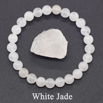 Luckacco Natural Amethyst Quartz Crystal Bead Bracelet Health Bracelet for Women Weight Loss Fatigue Pressure Fatigue Relief Yoga Jewelry