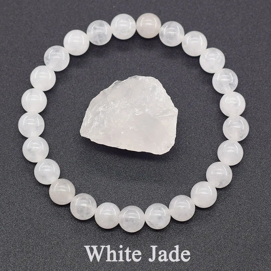 Luckacco Natural Amethyst Quartz Crystal Bead Bracelet Health Bracelet for Women Weight Loss Fatigue Pressure Fatigue Relief Yoga Jewelry