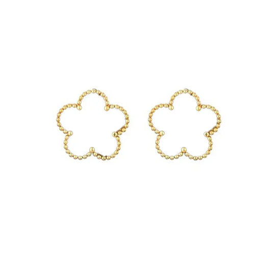 Luckacco 14K Gold Plated Five-leaf Clover Link Bracelets White Black Blue Gold Red Green Lucky Bracelets Jewelry Gifts Trendy for Women