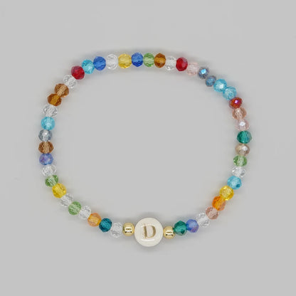 Luckacco Go2Boho Crystal Shell Letter A-Z Bracelets for Women Boho Summer Beach Lucky Fashion Trend Jewelry Accessories Surprise Gifts