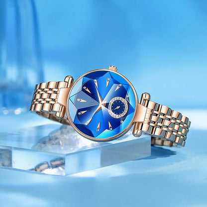 Luckacco Stainless Steel Watchband Women Bracelet Watches Top Brand Luxury High Quality Ladies Wrist Watches Fashion Female Clock