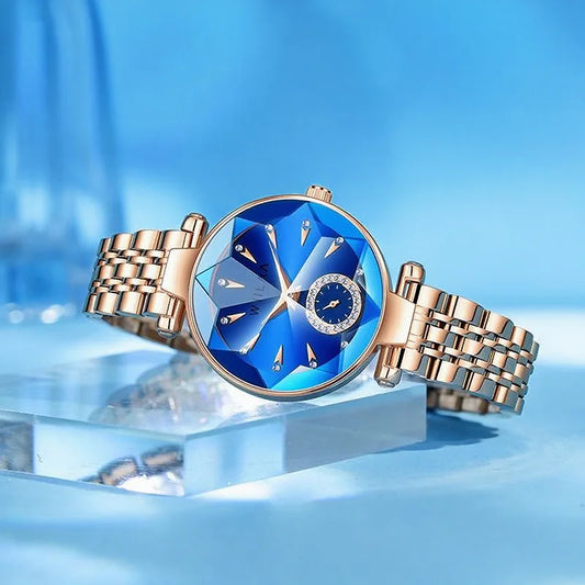 Luckacco Stainless Steel Watchband Women Bracelet Watches Top Brand Luxury High Quality Ladies Wrist Watches Fashion Female Clock