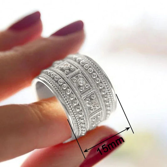 Luckacco daily picks Luxury Brilliant Rings for Women Gold Color Opulent Accessories with Shiny Cubic Zirconia Chic Wedding Bridal Jewelry Hot