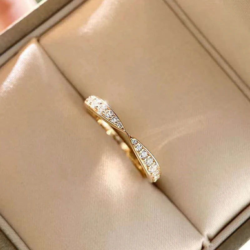 luckacco daily picks fancy cross rings for women simple fashion wedding bands accessories modern lady's everyday ring trendy jewelry drop ship