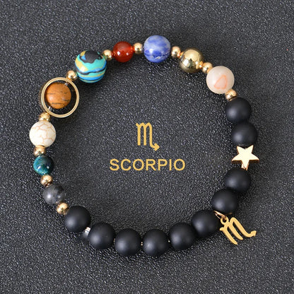 Luckacco Aries Taurus Gemini Cancer Leo Virgo Libra Scorpio Sagittarius Capricorn Aquarius Pisces gifts for women 12 zodiac bracelet men