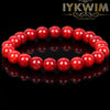 Luckacco Natural Stone Bracelet Red Coral Jades Beads Jewelry Gift For Men Magnetic Health Protection Women Elastic Thread 6 8 mm