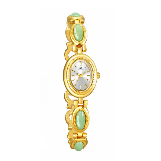 Luckacco Oval Rhinestone 2025 Ladies Wrist Watches Top Brand Luxury For Women Bracelet Watches Gold relogio feminino dropshipping Fashion
