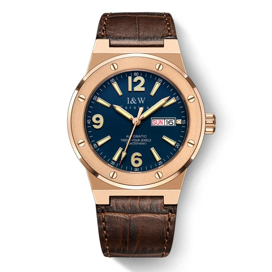 Luckacco IW New Fashion Date Men Watch NH36 Automatic Movement Luminous Top Brand Luxury Sports Mechanical Watch Relogio Masculino