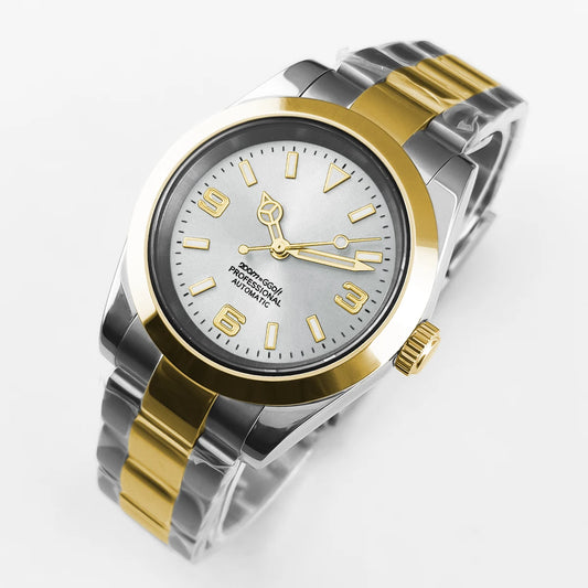 Luckacco 36mm/39mm NH35 Movement Mechanical Wristwatches Stainless Steel Men Watch Sapphire Glass 10BARS for Men Women Watches reloj