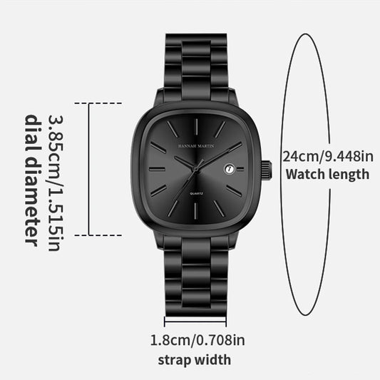 Luckacco Mens Watch Fashion Stainless Steel Strap Japanese Quartz Movement Top Brand Blue Silver 3Bar Waterproof Wrist Watch reloj hombre