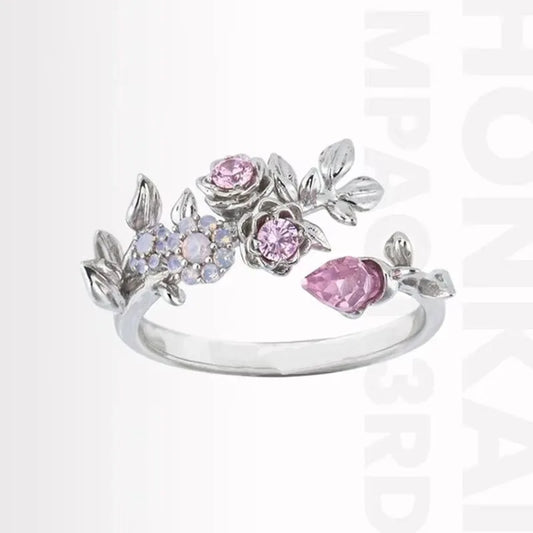 Luckacco Game Honkai Impact 3 Elysia Cosplay Ring Alloy Opening Adjustable Women Jewelry Accessories Prop