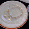 Luckacco LATS New Fashion Unique Design Elegant Delicate Baroque Pearl Bracelet Ladies Premium Jewelry Birthday Party Gift Accessories
