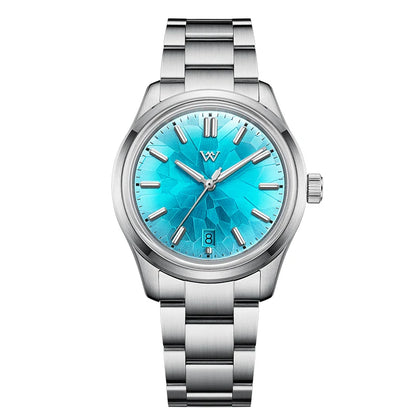 Luckacco WM Watch Automatic Mechanical Watch NH35 Glacier Series 100M Water Resistant AR Coated Sapphire Welly Merck Watches For Man 226M