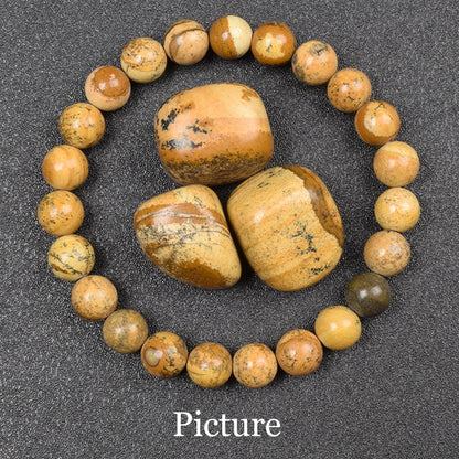 Luckacco Natural Aquamarins Quartzs Beads Bracelet Women Men 6mm 8mm Sky Blue Stone Round Bead Bracelet Elastic Rope Energy Jewelry Gift